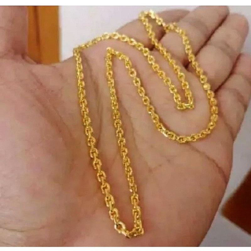 COD Kalung Titanium Wanita Motif Medan Anti Karat