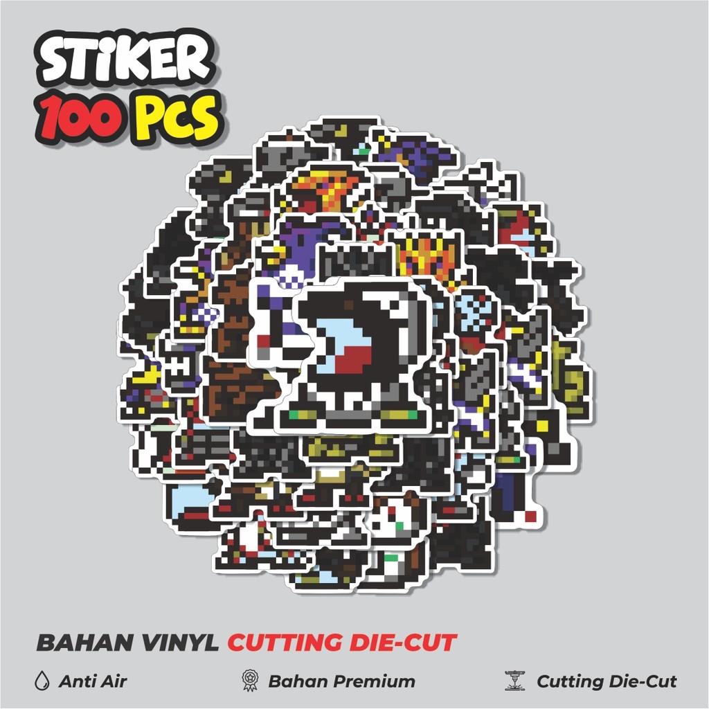 

Terbaru! 50 pcs Stiker Pixel Digimon V45 Dekorasi Lucu Kreatif untuk Notebook, Skateboard, HP