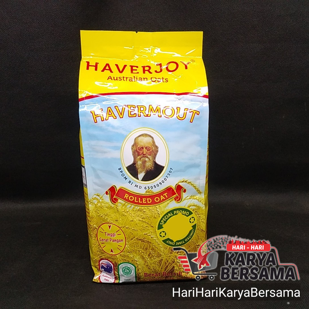 

MENU SARAPAN HAVER JOY AUSTRALIAN HAVERMOUT ROLLED OAT POUCH 1KG