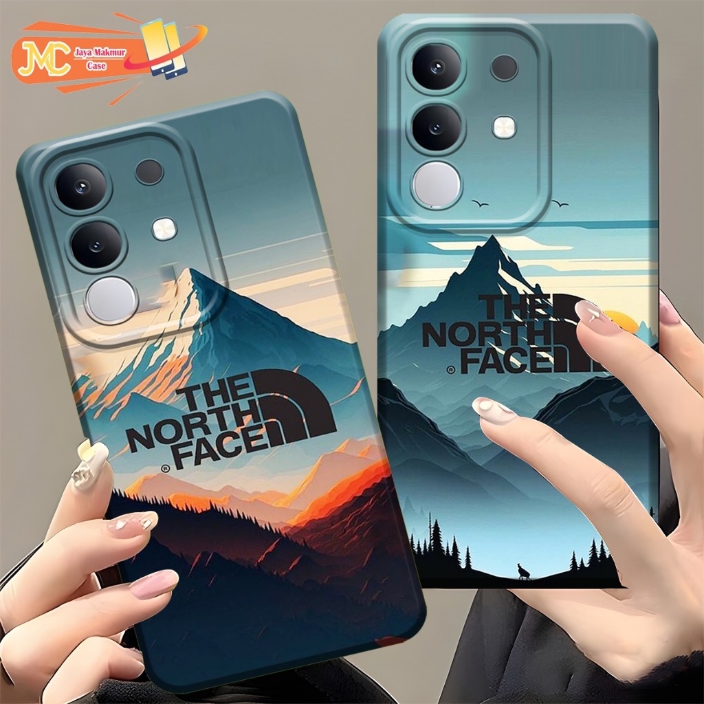Softcase VIVO Y29 4G 2025 VIVO Y19S 2025 Fashion Case Motif The North Face - Case Vivo - Case Unik -