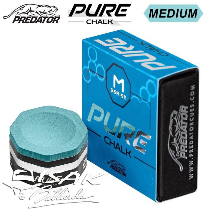 

Predator Pure Chalk - Hard Medium Soft Billiard Chalks Kapur Biliar - Medium
