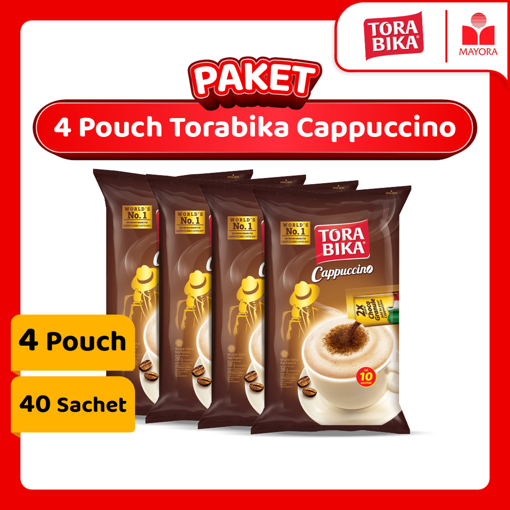 

Paket 4 Pouch Kopi Torabika Cappuccino