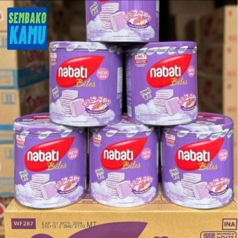

Nabati Bites Wafer Goguma 240 gr Kaleng - 1 Dus Isi 6 pcs