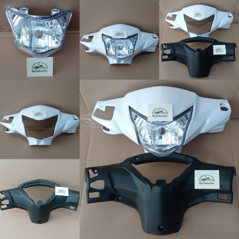 TERMURAH Batok depan belakang plus lampu Revo fi Revo fit Putih