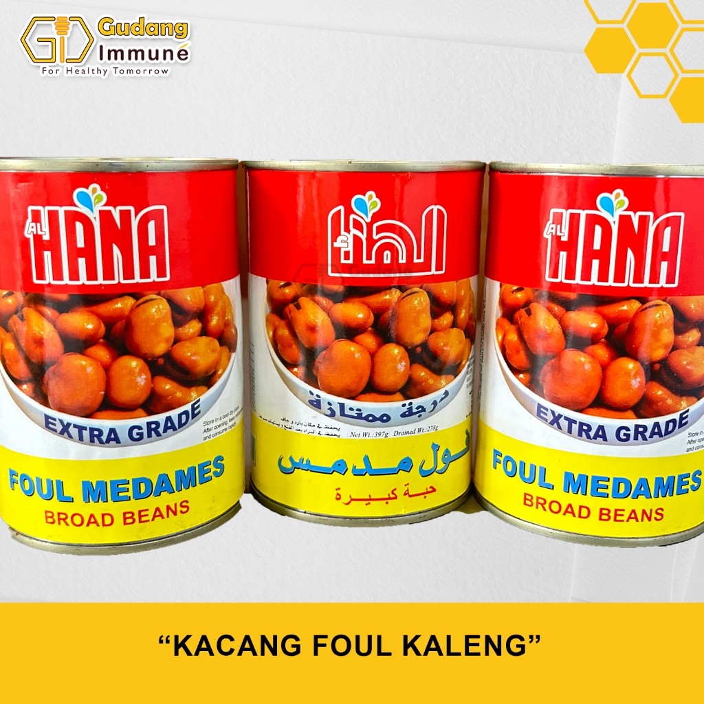 

Kacang Foul Kaleng | Kacang HANA FOUL MEDAMES BROAD BEANS 397 GR - Gudang Immune