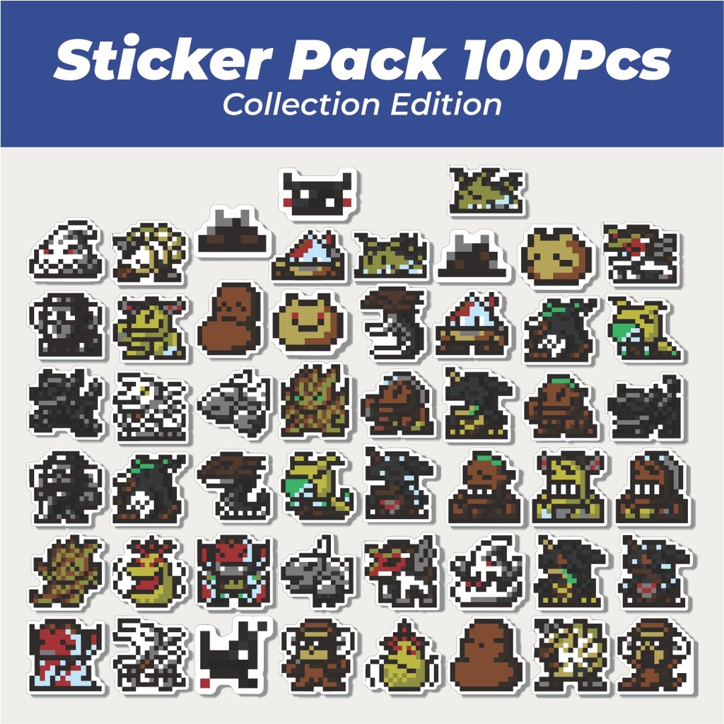 

Hot Stiker Pixel Digimon V39 Lucu Anti Air Stikers Berperekat Waterproof Sticker Decal Buat Motor Helm Buku Journal Koper Casing HP Laptop Botol Minum