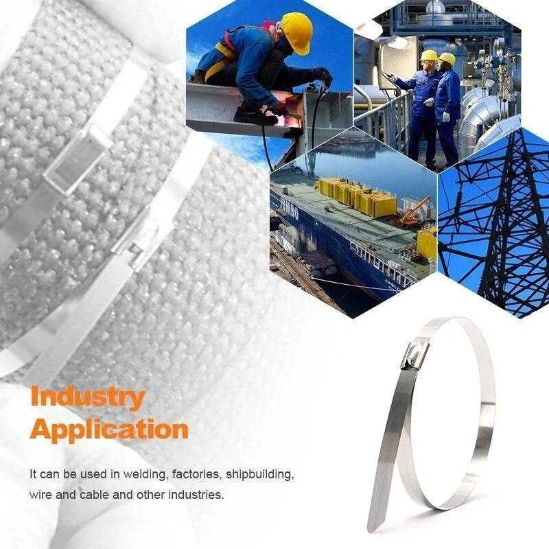 

BRANSTR ISFRIDAY Kabel Ties Stainless Steel Multifunctional 4.6x300mm 20 PCS - IF1