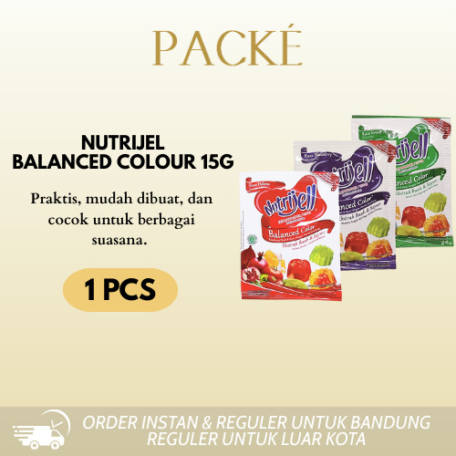 

Nutrijel Balanced Color Ekstrak Buah dan Sayur Rasa Delima / Sirsak / Blueberry 15g
