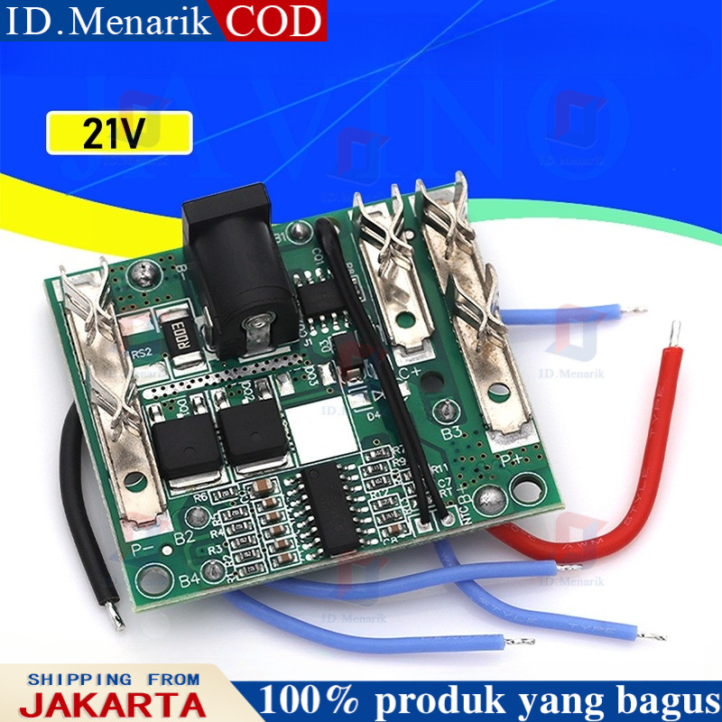 Modul BMS 5s 21V Bor cordless drill Proteksi Baterai Lithium 18650