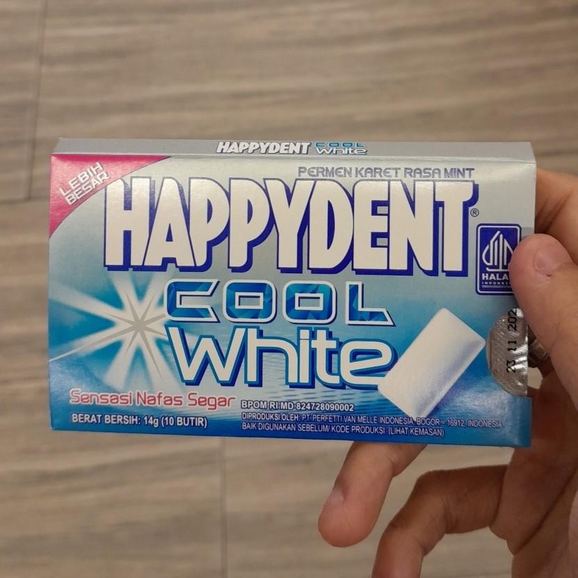 

Happydent Cool White Mint Permen Karet Blister 10 Butir