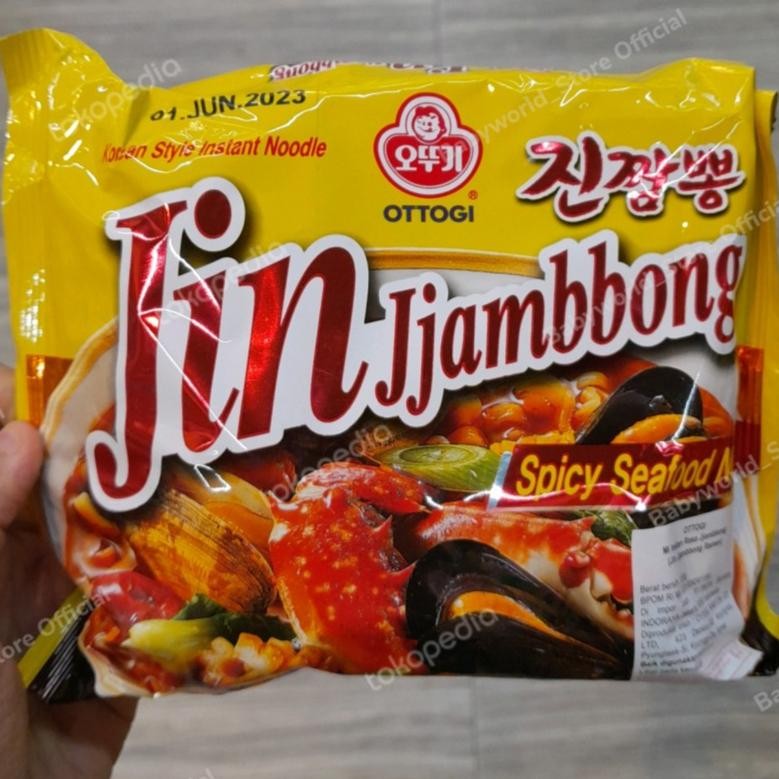 

Ottogi Jin Jjambbong Spicy Seafood Mi Instan Import 130gr
