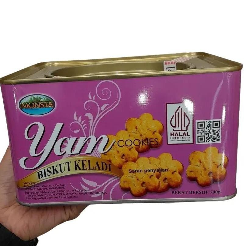 

Monsta Yam Cookies Biskuit Keladi Kaleng 700gr