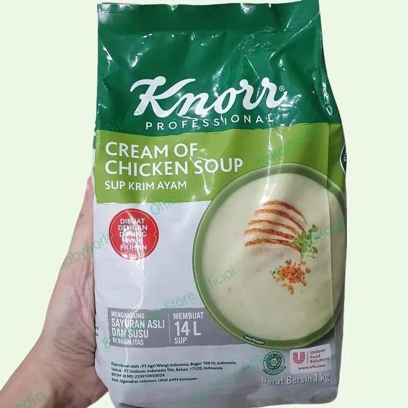 

Knorr Professional Cream of Chicken Soup Sup Krim Ayam 1kg