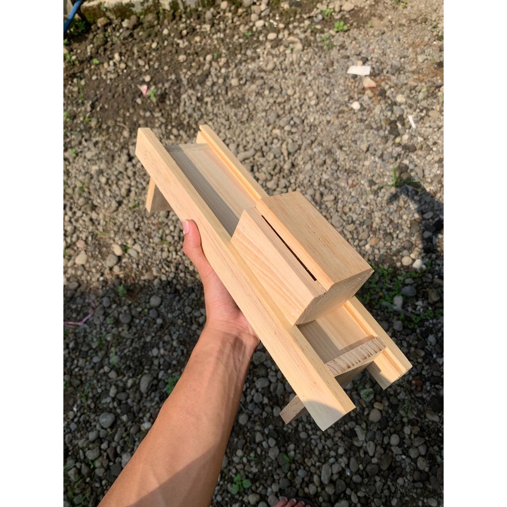 PEMOTONG BAWANG PENGIRIS BAWANG PENGIRIS KERIPIK PENGIRIS SERBAGUNA KAYU JATI