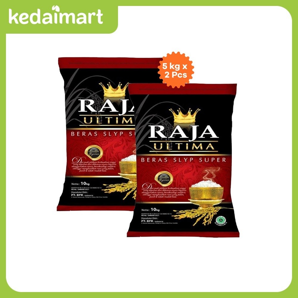 

NEW Beras Raja Ultima 5 Kg x 2 Pcs Premium Pulen PREMIUM