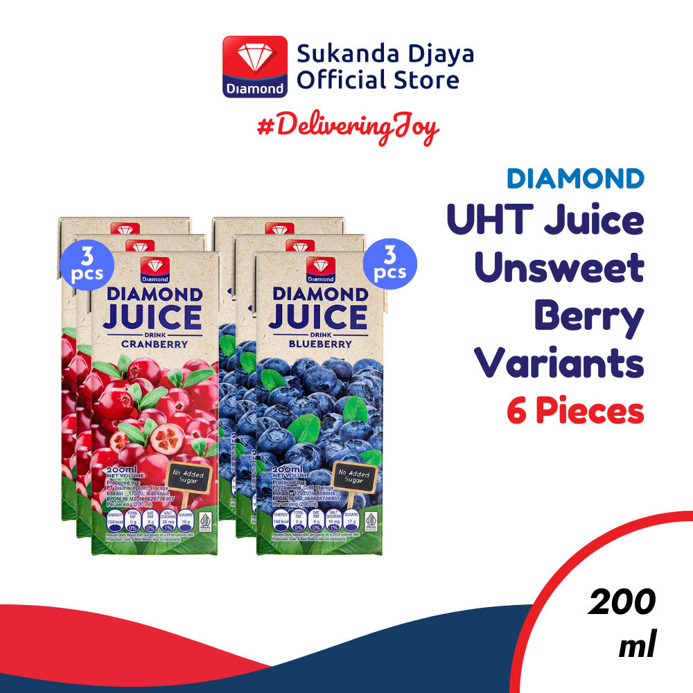 

Diamond Juice UHT 200 Ml Berry Variants ISI 3