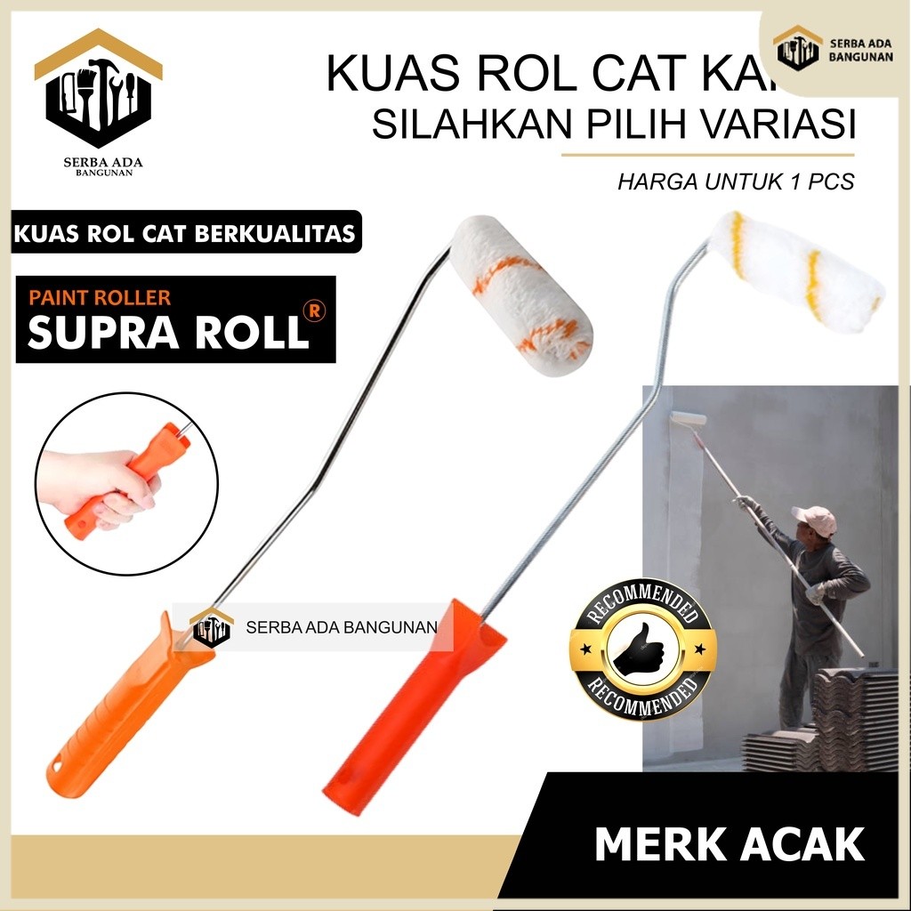 uas Roll Cat Kapal - Kuas Roll Cat Mini - High quality / PROMO RRT Kuas Rol Kapal 4" / Kuas Rol Keci