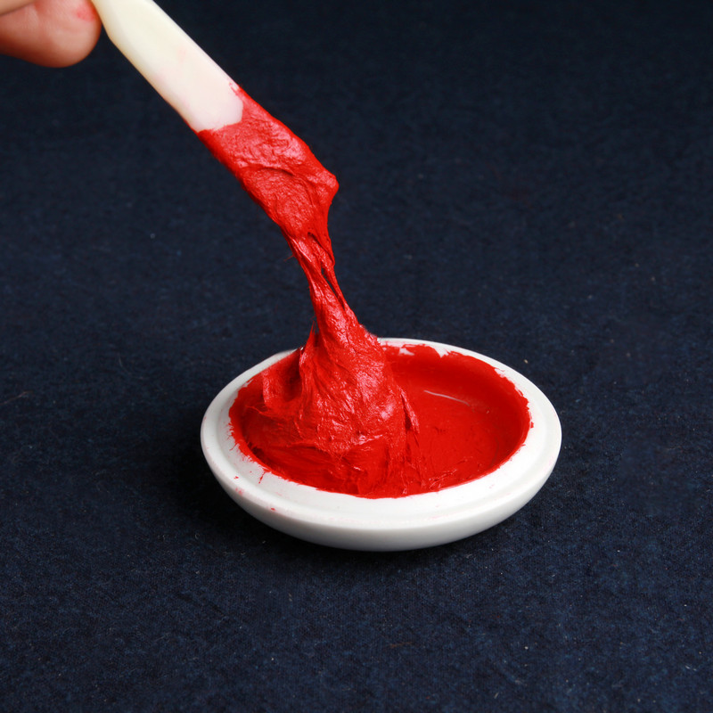 

Red Ink Paste Stamp Pad 15 30 60 90 120g Blue And White Porcelain Vermilion Cinnabar Inkpad Calligraphy Name Stamping Pad