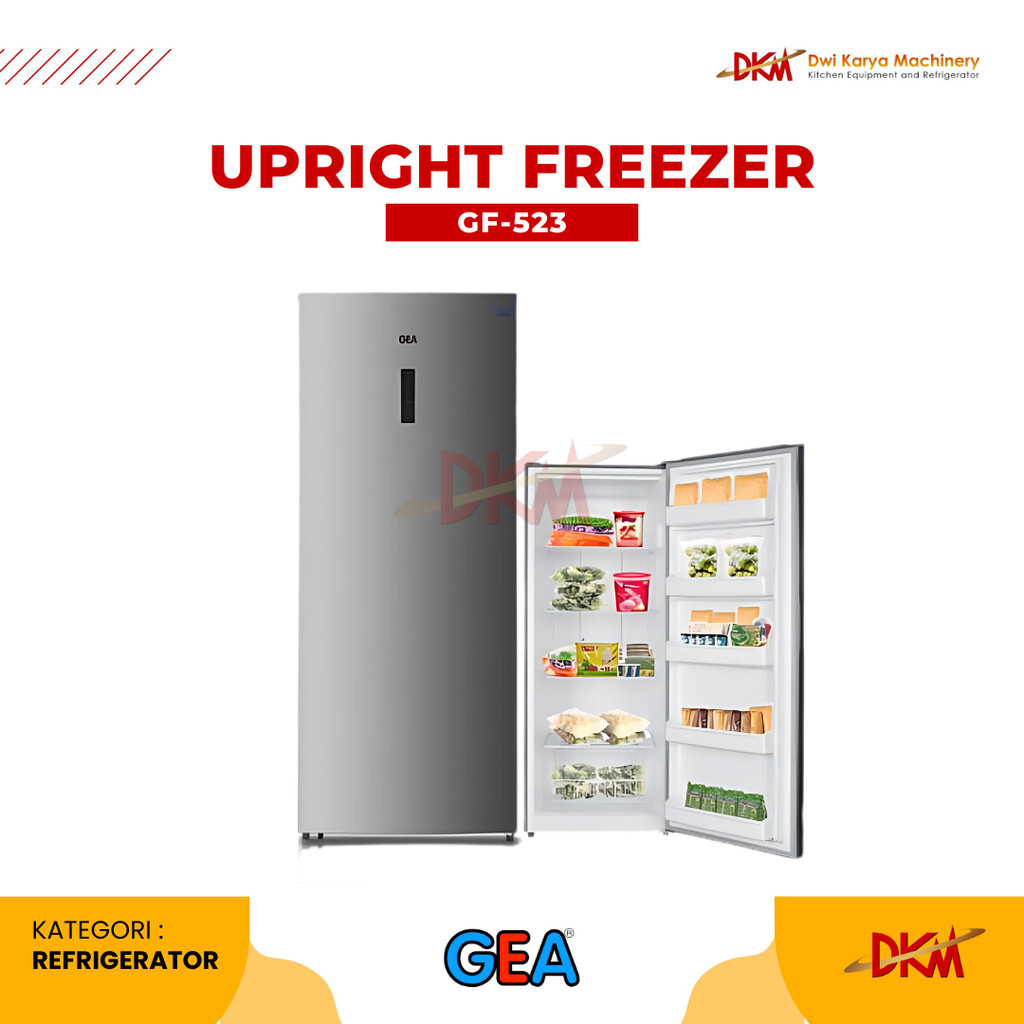GEA Upright Freezer GF-523 - Freezer Tegak 523 Liter Hemat Energi Inverter No Frost