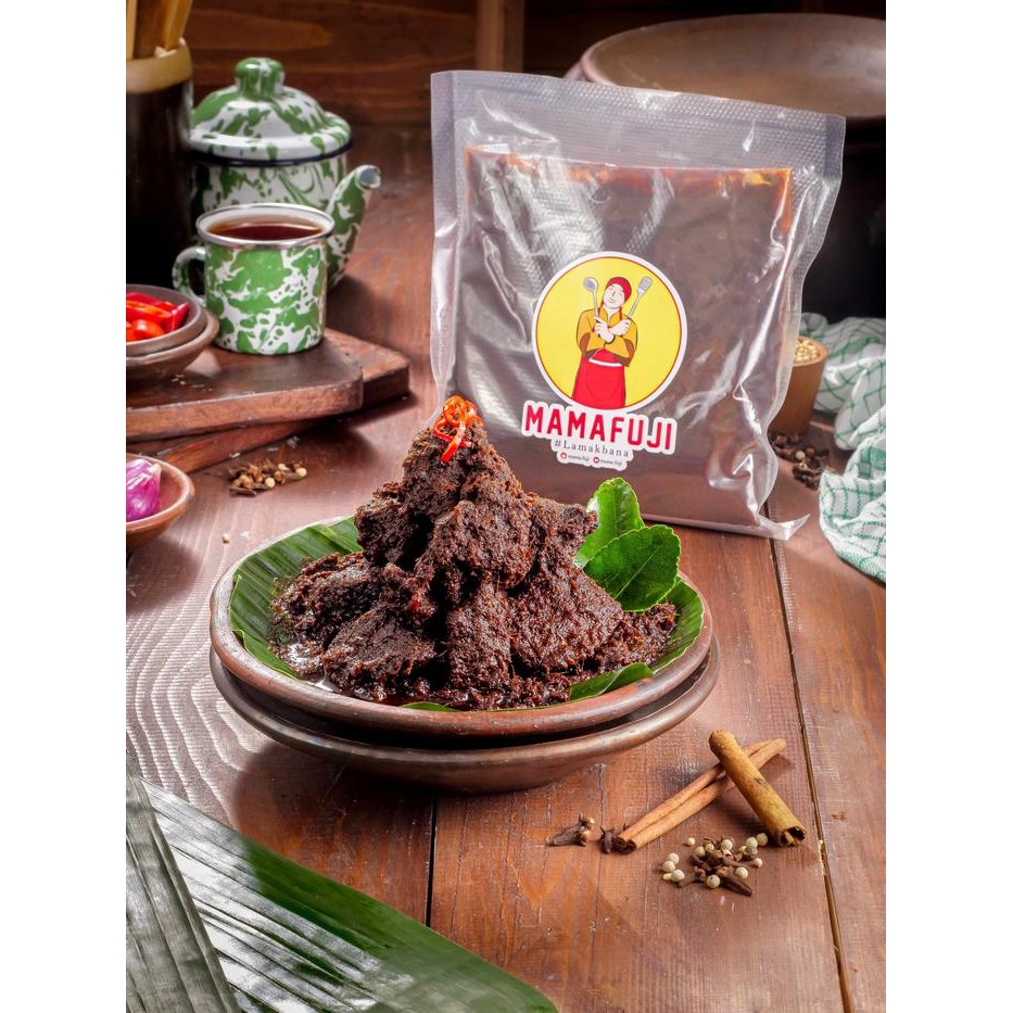 

Mama Fuji - Rendang Padang Asli 700gr (Ukuran Besar 10 Potong) Terlaris