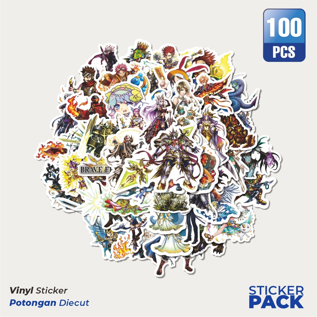

Stiker Vinyl Stiker Game Brave Frontier Char Mix 12 Waterproof Aesthetic- Untuk Laptop, Motor, dan Helm - Paper Stationery Pack