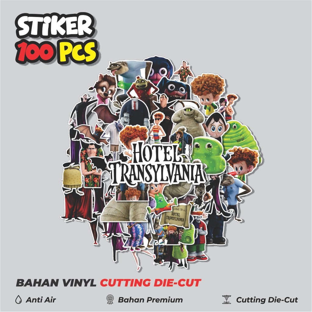 

Terbaru! 50 pcs Stiker Kartun Hotel Transylvania Dekorasi Lucu Kreatif untuk Notebook, Skateboard, HP