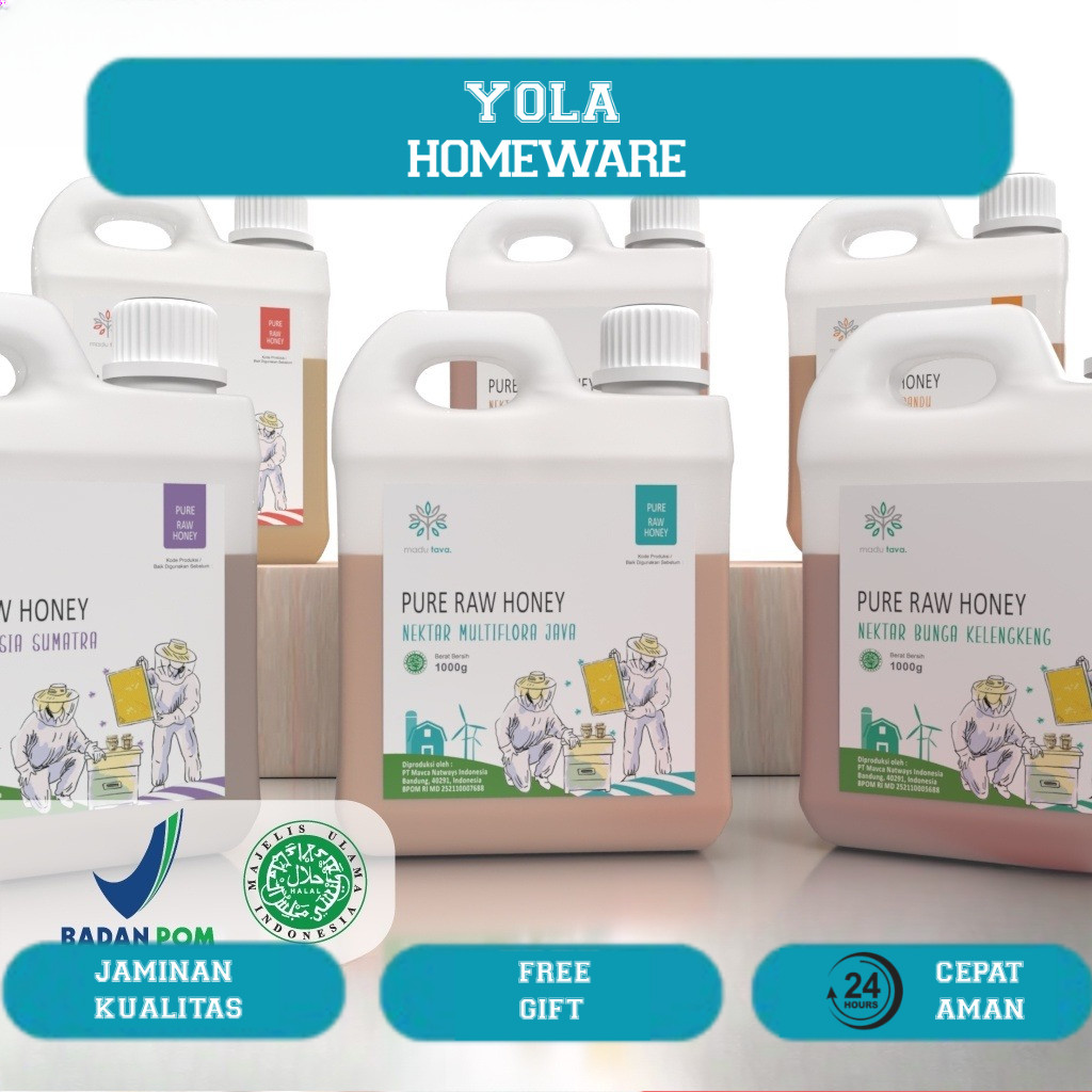 

Madu Murni Asli Tava Grade A Variant Nektar 100% Alami Pure Natural Raw Honey Minuman Kesehatan