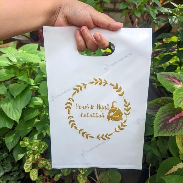 

SABLON PLASTIK PLONG SEDANG UK 20x30 tas plastik - putih