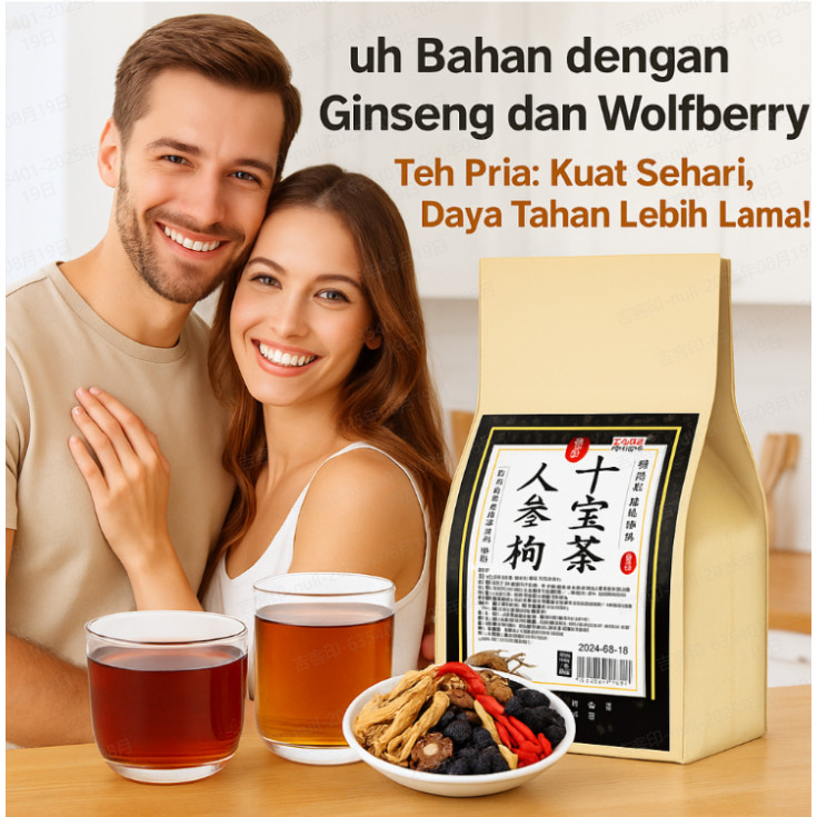

COD⭐5g*30 Bungkus, Anti Lelah Cepat⭐ Teh Sepuluh Bahan Ginseng dan Goji Berry/Teh /Teh Kesehatan Nutrisi Tubuh/Teh Penambah Energi/Teh Herbal Alami Sehat/Teh untuk Vitalitas Tubuh