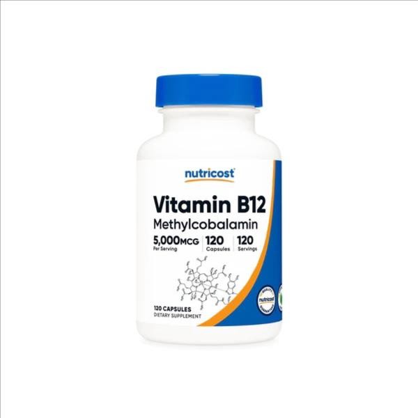Nutricost Vitamin B12 Capsules - 5000 MCG / 120 Caps