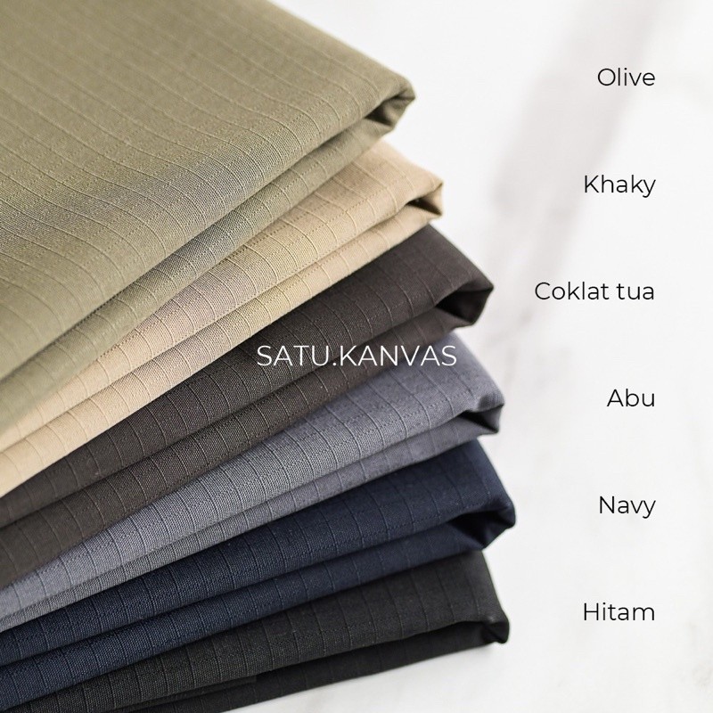 Kain RIPSTOP / bahan kain RIPSTOP / kain RIPSTOK HARGA PER SETENGAH METER PANJANG
