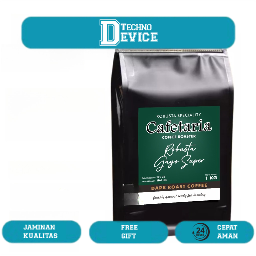 

CAFETARIA Kopi Robusta Aceh Gayo Super 1 Kg Fresh Roasted