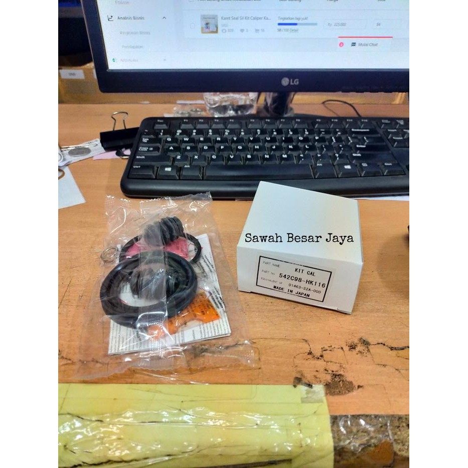 Karet Seal Sil Kit Caliper Kaliper Piston Rem Roda Depan Honda Stream Civic ES Century VTI VTIS 2001