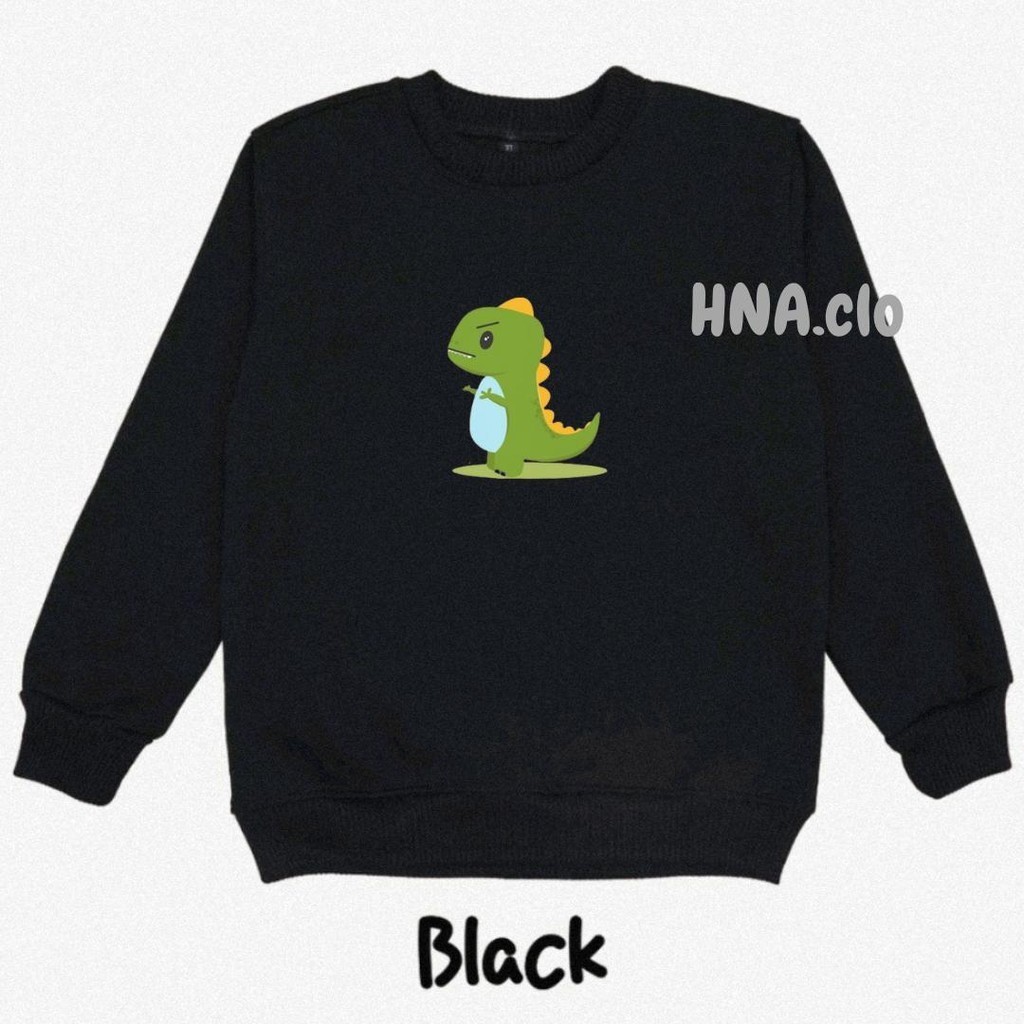JAKET Anak Crewneck Anak Karakter Dinosaurus  UNTUK ANAK Laki Laki dan PEREMPUAN USIA 1-12 TAHUN