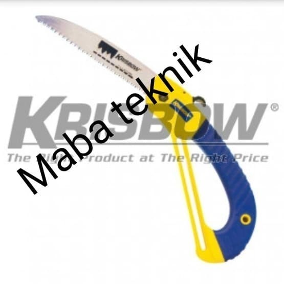 gergaji tangan lipat krisbow - handsaw foldable 16inch