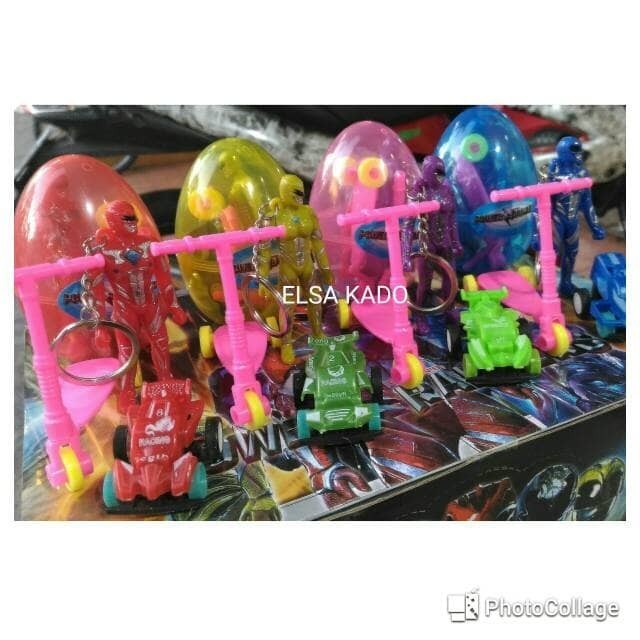 mainan telur power ranger figure set surprise egg toy power rangers