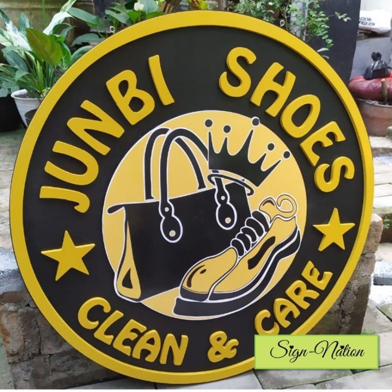 Custom Logo Kayu LED Timbul / Logo Custom Aesthetic / Logo Kayu / Papan Iklan Logo Kayu / Tulisan Ka