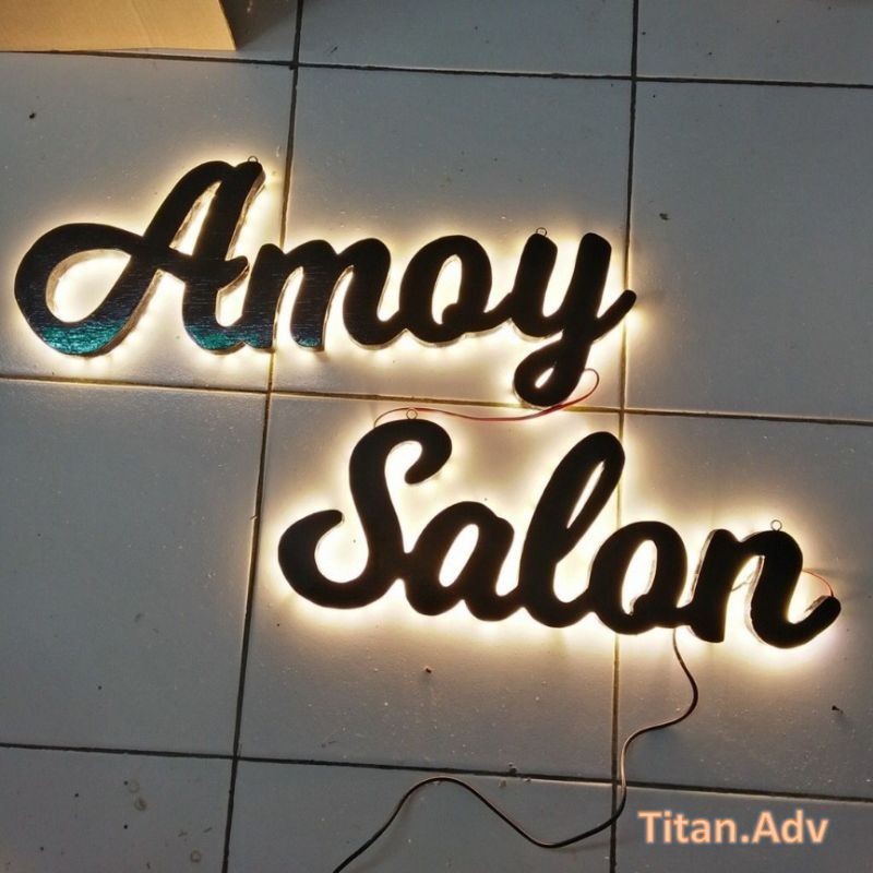 Huruf Kayu led custom / Huruf Timbul / Hiasan Dinding / Dekorasi / Logo Kayu / Nama Custom / 3D Huru