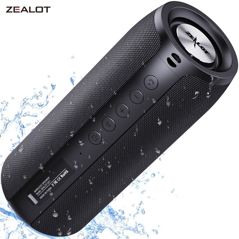 

ZEALOT S51 Powerful Bluetooth Speaker Bass Wireless Speakers Subwoofer Waterproof Sound Box Support TF, TWS, USB Flash Drive