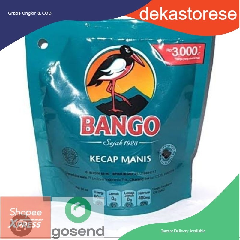 

Kecap Bango Refill 60 ml / Kecap Manis Bango 3000an Kemasan Refill