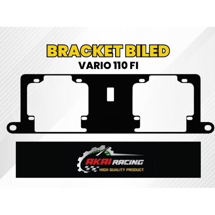 Breket Lampu Biled Projie Akai Racing Led Hid 2.5 Inch Motor Vario 110 Fi