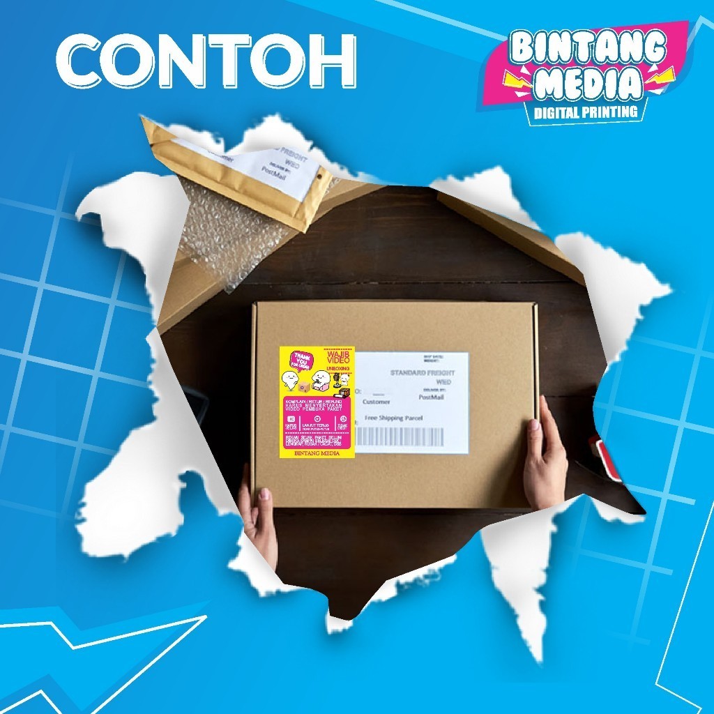 

Custom Stiker Label Pengiriman / Stiker Video Unboxing / Stiker Label Peringatan dengan nama toko sendiri By Ragiel Store