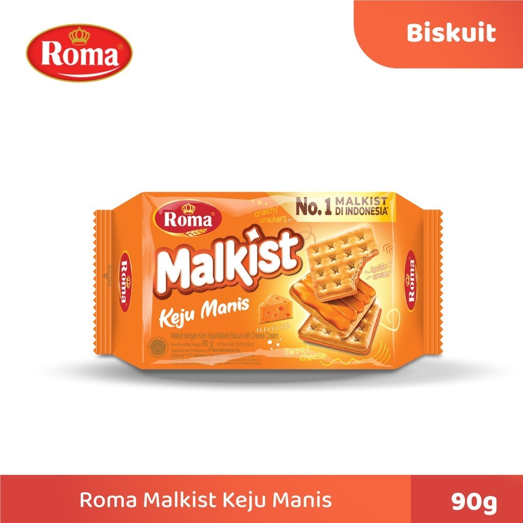 

Roma Malkist Keju Manis 90 Gram