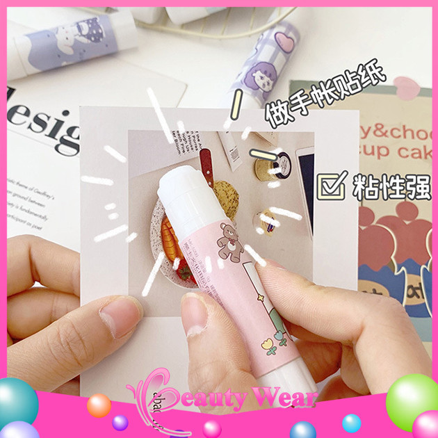 

Lem Perekat Kertas Glue Stick Lem Stik Batang Putar Sekolah Kantor Motif Korea Lucu
