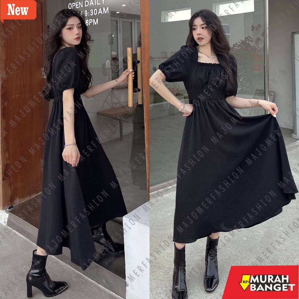 dress wanita kekinian MAJOMER ® | ERCIN DRESS KOREA - KOREAN LONG DRESS