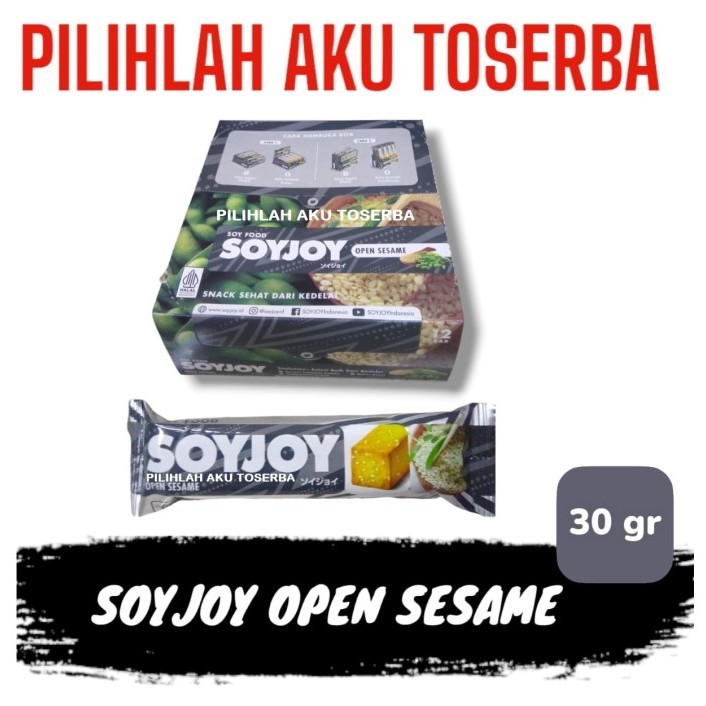 

SOYJOY OPEN SESAME 30 gr - ( HARGA 1 BOX ISI 12 pcs )