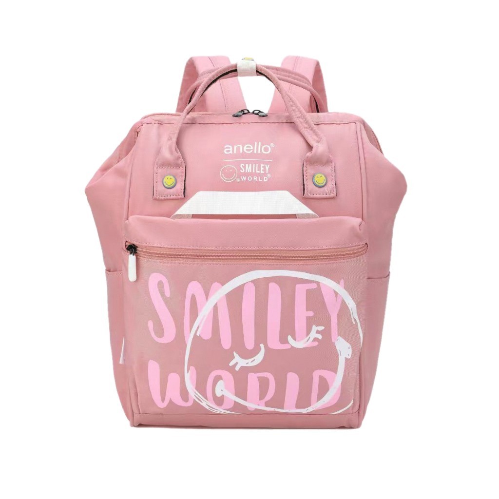 RANSEL ANELLO SMILEY  / TAS RANSEL WANITA / TAS PUNGGUNG BESAR / TAS LAPTOP 2802 / 2580