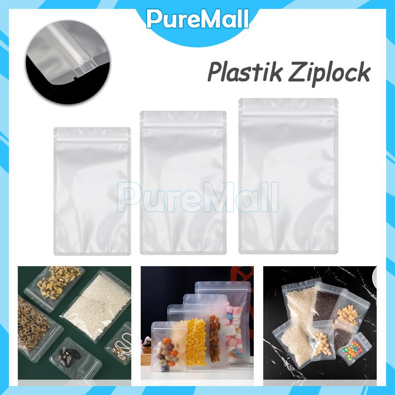 Plastik Sachet Pouch / Ziplock Flat Buram Packaging Makanan Kue Cookies