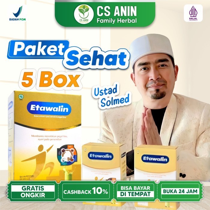 

Etawalin Paket 5 Box Cegah Pengapuran Tulang dan Solusi Nyeri Sendi