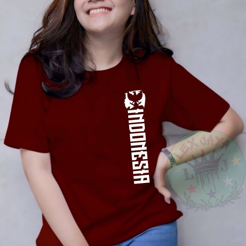 COD/Baju Hari Merdeka Wanita 17 Agustus lengan pendek/kaos 17 agustus 2024 dewasa / baju atasan hari